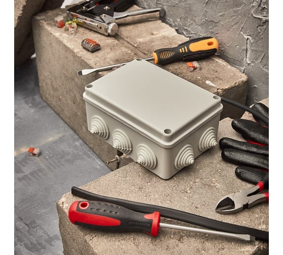 Изображение товара Распаечная коробка REXANT ОУ 150x110x70 мм, винт IP55 28-3057