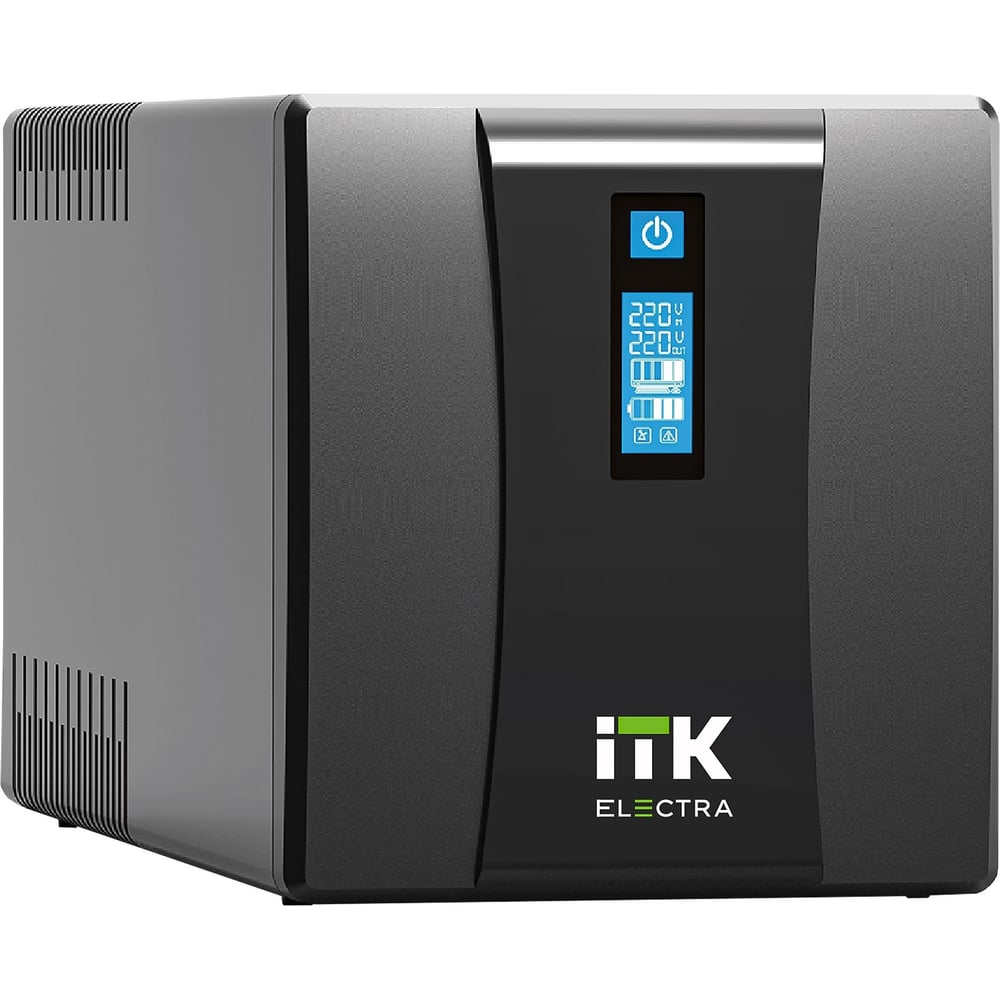 Изображение товара Источник бесперебойного питания ITK ELECTRA ET 1,5кВА/900Вт с АКБ и дисплеем, защита для дома