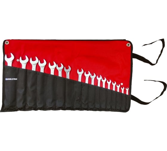 Изображение товара Набор ключей комбинированных прямых IZELTAS 17 предметов в чехле 13000005390