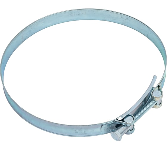 Изображение товара Хомут силовoй одноболтовый Novocraft 253x265 мм, цинк, в упаковке 2 шт. RZN253265002