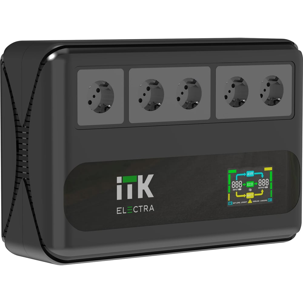 Изображение товара Источник бесперебойного питания ITK ELECTRA LT5 600ВА LCD с АКБ