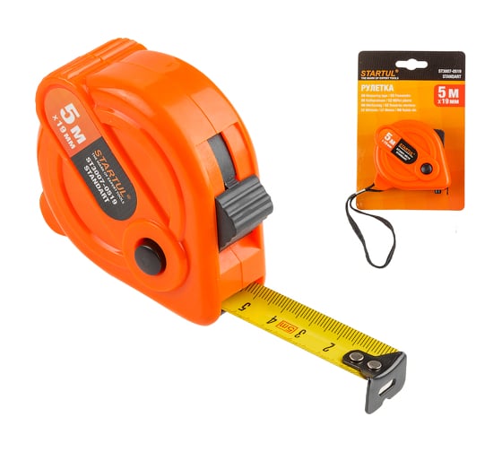 Изображение товара Рулетка STARTUL STANDART 5м/19мм ST3007-0519