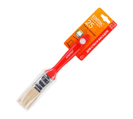 Изображение товара Кисть плоская STARTUL MASTER 1-25мм, смешанная щетина, стены, фасады ST0113-25