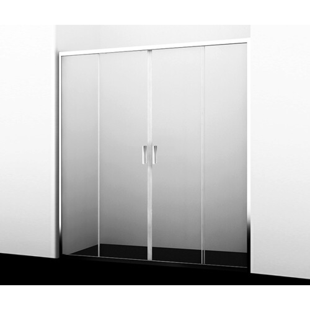 Душевая универсальная дверь WasserKraft дверь для бани со стеклом два стекла 190×80см