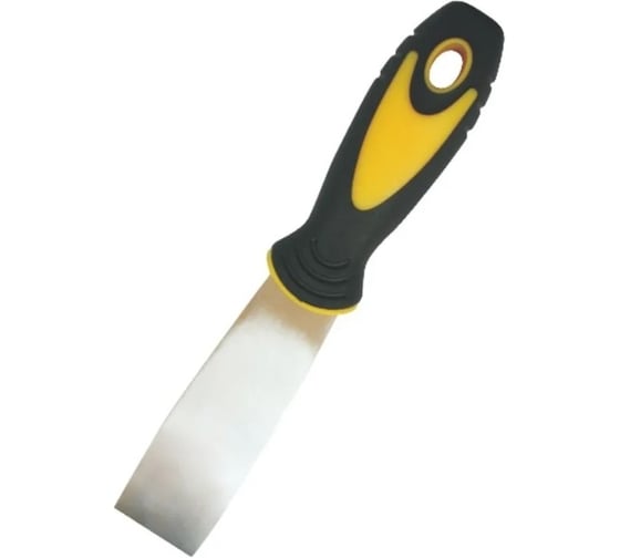 Изображение товара Шпатель STMDECOR нержавеющая сталь, с прорезиненнной ручкой D88-1