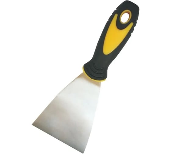 Изображение товара Шпатель STMDECOR нержавеющая сталь, с прорезиненнной ручкой D88-4