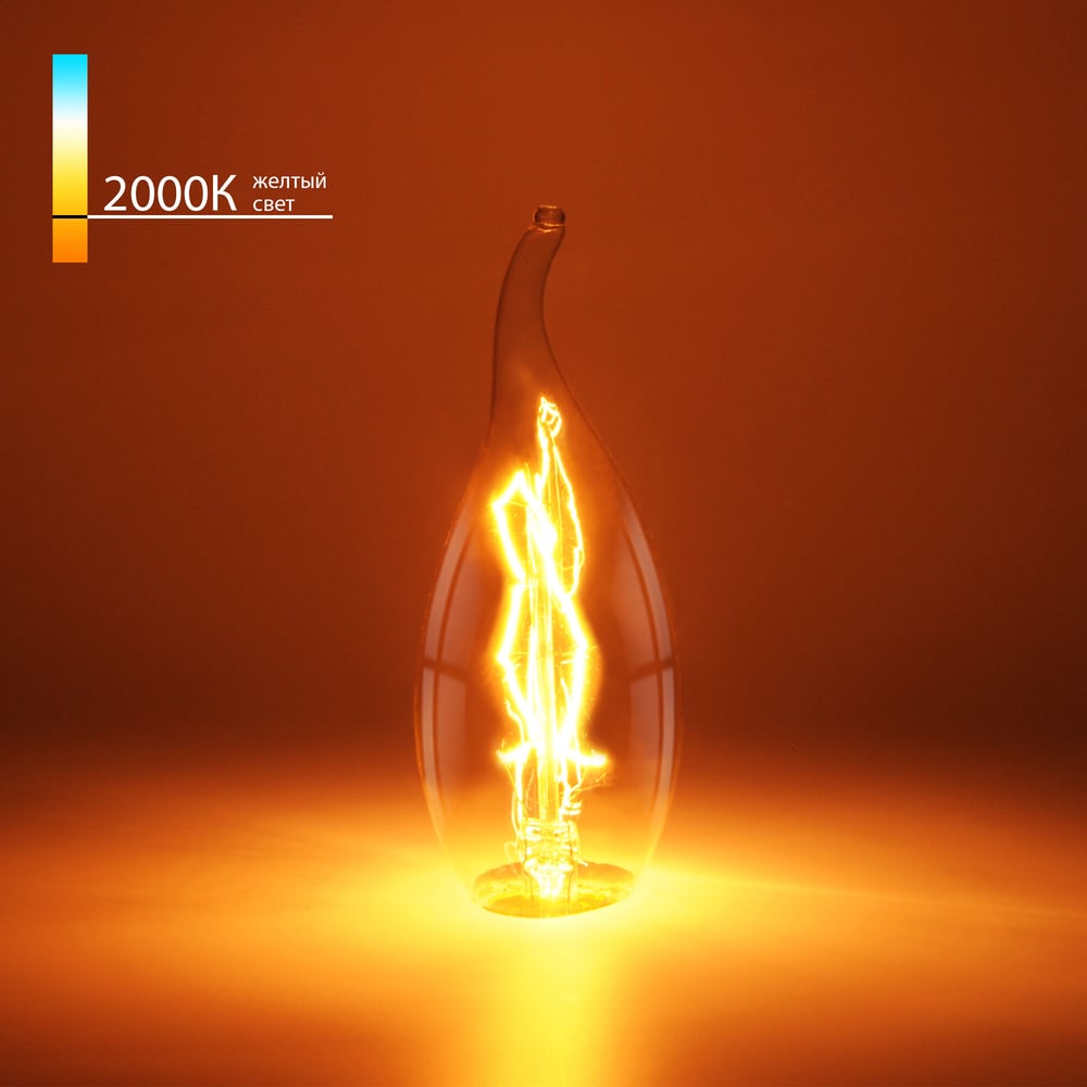 Изображение товара Светодиодная лампа Elektrostandard свеча на ветру CW35 40W E14 теплый белый