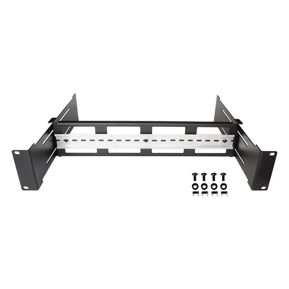 Изображение товара 19" рама для установки электроавтоматов TWT с DIN-рейкой 2U черная