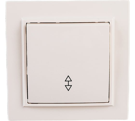 Изображение товара 1-клавишный проходной выключатель EKF Минск СП, 10А, бежевый ERV10-025-20