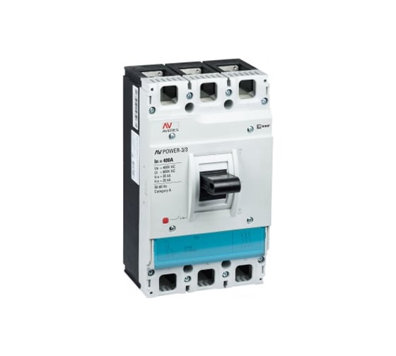 Изображение товара Автоматический выключатель EKF AV POWER-3/3 400А, 35kA, TR mccb-33-400-TR-av