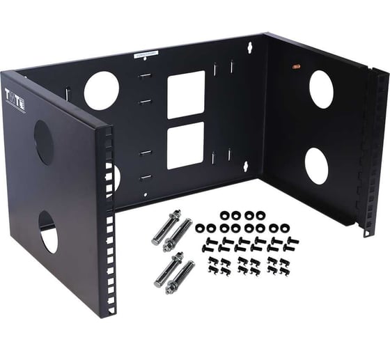 Изображение товара Рама настенная 19", поворотная TWT глубина 305 мм, 6U, черная TWT-FRWRT-6U-BK