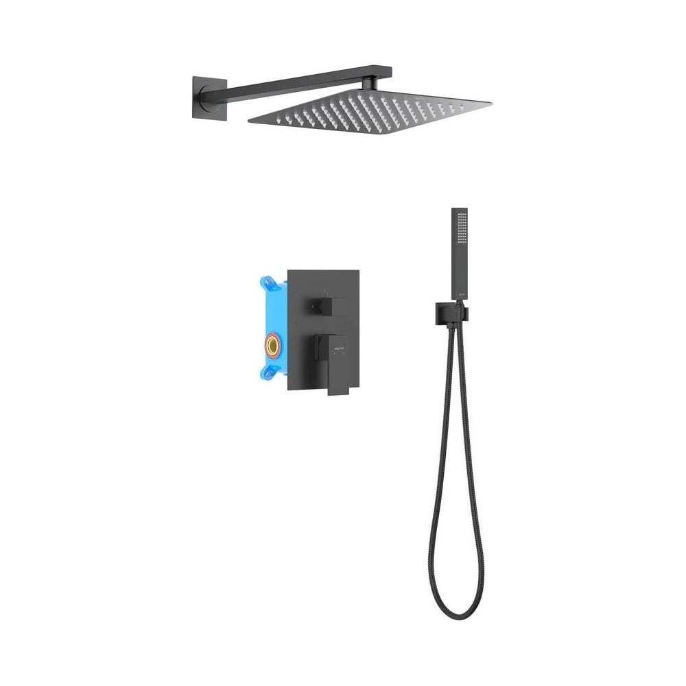 Изображение товара Душевой комплект Aquatek ЛИБРА Set 3 в 1, матовый черный AQ1672MB 00000135329