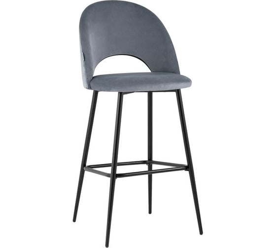 Изображение товара Стул барный Стул Груп Меган, велюр, серый AV 415-H14-08(B)