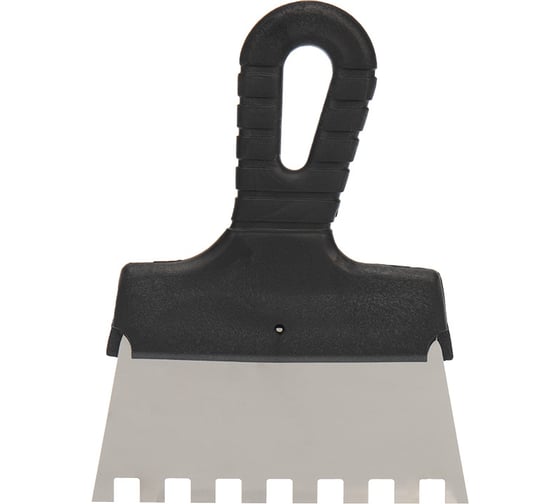 Изображение товара Фасадный шпатель REXANT 150 мм зуб 10х10 нержавеющая сталь, пластмассовая ручка 89-0231