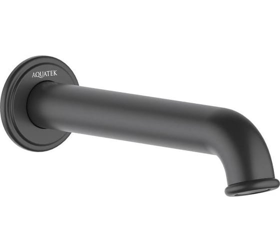 Изображение товара Излив для ванны Aquatek КЛАССИК 182 мм, матовый черный AQ1541MB 00000135292