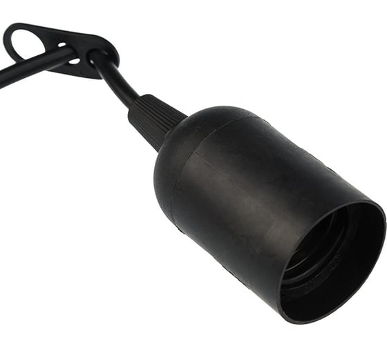 Изображение товара Подвесной патрон REXANT с клеммной колодкой E27 черный 11-8825