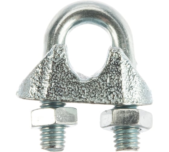 Изображение товара Зажим троса Стройбат DIN 741 6мм белый цинк 15 шт 308470