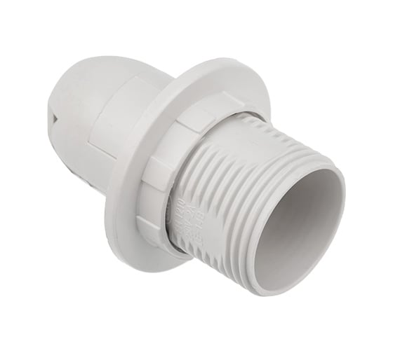 Изображение товара Пластиковый патрон REXANT термостойкий с кольцом Е14 белый 11-8823