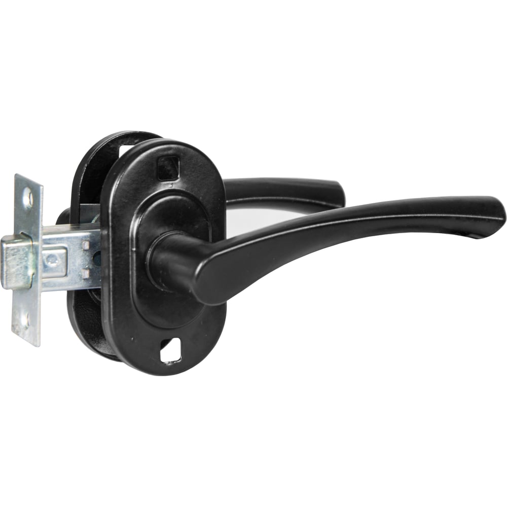 Изображение товара Ручка-защёлка ГАРАНТ КАЧЕСТВА Гарант 2.03 черная для межкомнатных дверей