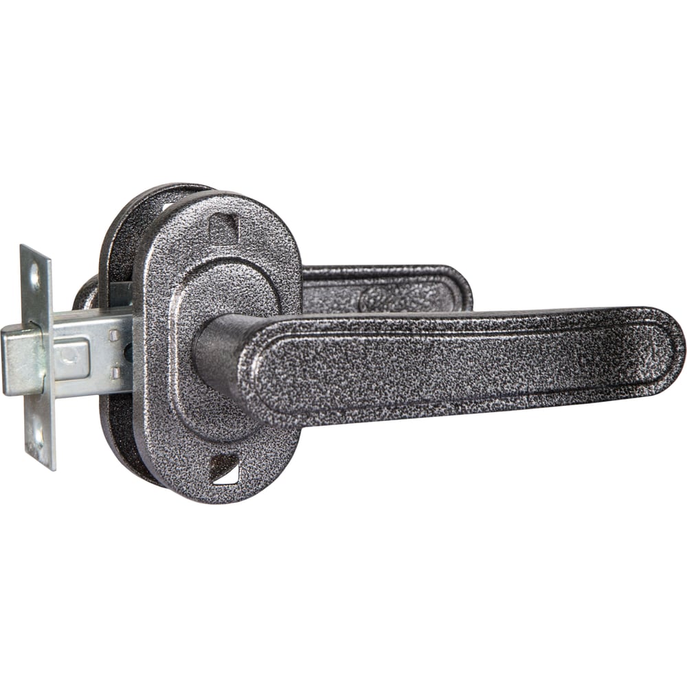 Изображение товара Ручка-защёлка ГАРАНТ КАЧЕСТВА Гарант 2.05 серебро для межкомнатных дверей