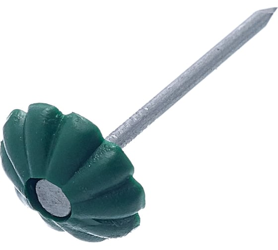 Изображение товара Гвозди Стройметиз 1,4x25 с декор.шляпкой (зеленая), 50 шт, европодвес 00000075213 2970851