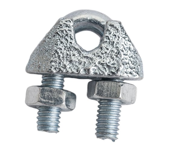 Изображение товара Зажим троса Стройбат DIN 741 3мм белый цинк 20 шт 308450