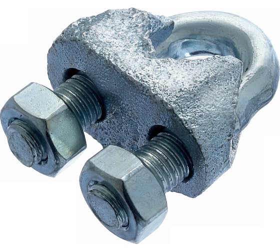 Изображение товара Зажим троса Стройметиз 10 мм DIN 741 1 шт, перф.подвес 00000064874 4010052