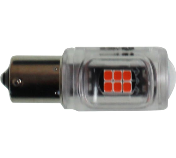 Изображение товара Светодиод Nord-Yada 12V BA15S P21W S25-2835-16SMD 320mA 420Lm 3.8W красный 909286