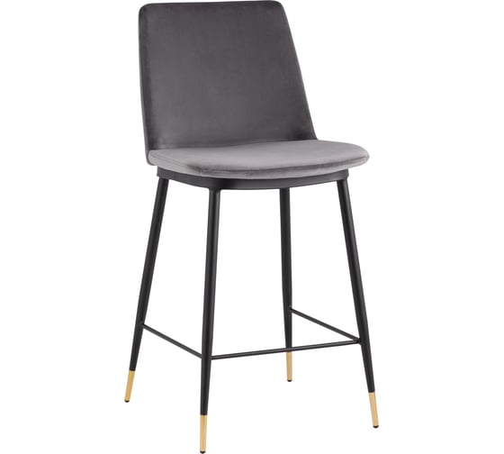 Изображение товара Стул полубарный Стул Груп Мелисса велюр темно-серый FDC9055C DARK GREY FUT-81
