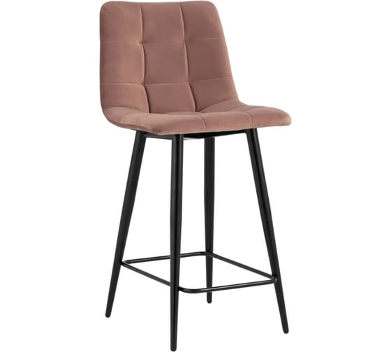 Изображение товара Стул полубарный Стул Груп Джанго велюр пыльно-розовый vd-django-b15