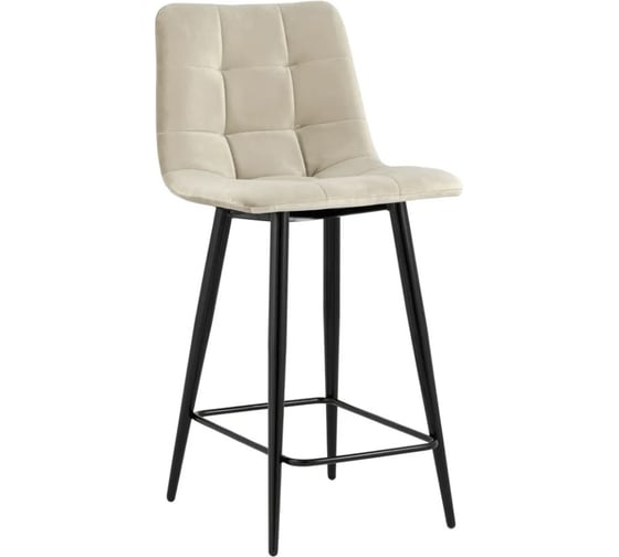 Изображение товара Стул полубарный Стул Груп Джанго велюр бежевый vd-django-b5