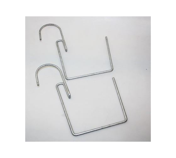 Изображение товара Набор держателей для балконного ящика ПРОФСАНМОНТАЖ (пакет из 2 крюков) 052719