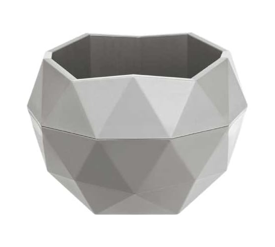 Изображение товара Кашпо bmc КШ-9641 Топаз Серый d12,3 h10см 0,5л 067497