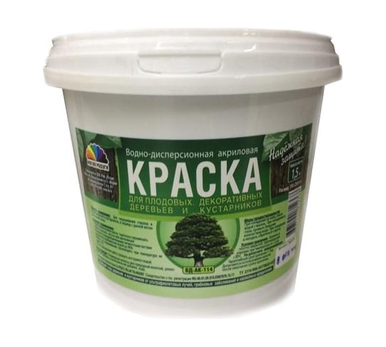 Изображение товара КРАСКА Магия Радуги В/Д ДЛЯ САДОВЫХ ДЕРЕВЬЕВ АКРИЛОВАЯ 1,5 КГ 8 17952