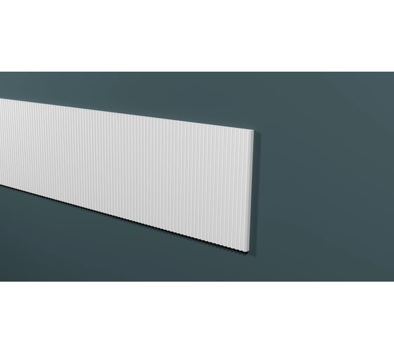 Изображение товара Панель стеновая Decor-Dizayn ударопрочная, влагостойкая под покраску 200x10x3000мм DD925 3m