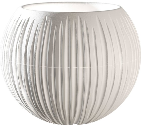 Изображение товара Кашпо bmc КШ-4426 "Сфера Мини" d-12см, h-10см, 0,3 л, Белый 069720