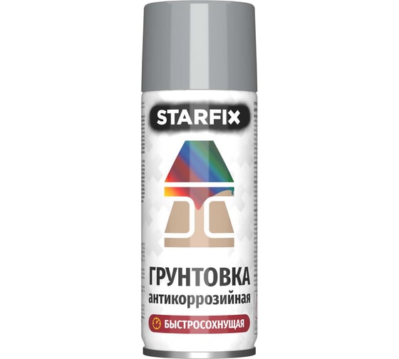 Изображение товара Грунтовка антикоррозийная STARFIX серый 520 мл 7040 SM-36670-1