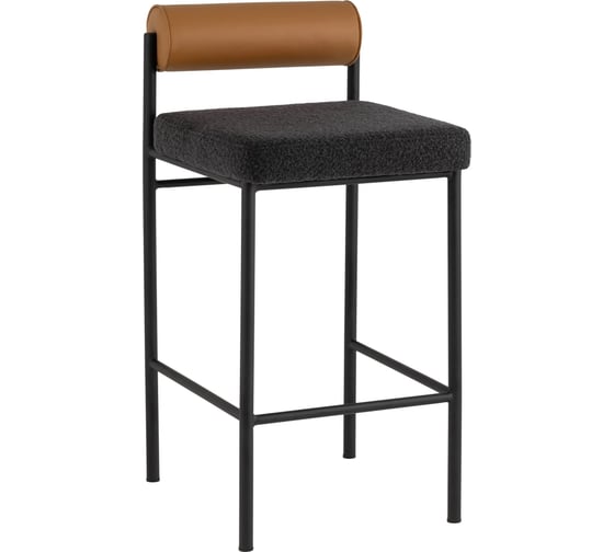 Изображение товара Стул барный Стул Груп Балла темно-серый, коричневая экокожа FDC9939 sDC6095-10+b270-28