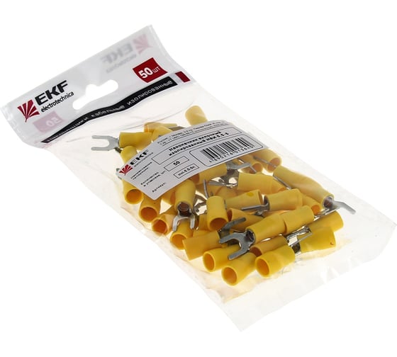 Изображение товара Вилочный изолированный наконечник EKF НВИ, 5.5-6, 50шт., PROxima nvi-5.5-6n