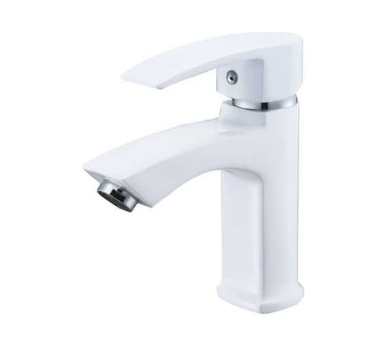 Изображение товара Смеситель для умывальника ECONOCE D35-A, серия 270, белый EC0270WT