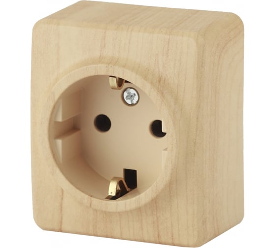 Изображение товара Розетка ЭРА 11220411, 2PE, Schuko, со шторками, 16A, 250В, IP20, ОУ, Эксперт Б0020690