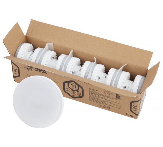 Изображение товара Лампа ЭРА LED, GX10W865GX53 R, диод, таблетка, 10Вт, холодный свет, GX53 Б0045327