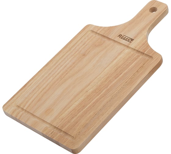 Изображение товара Доска разделочная прямоугольная с деревянной ручкой Regent inox 28x15x1.5 см Linea Bosco 93-BO-15-02.1