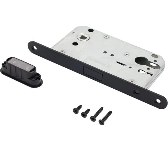 Изображение товара Магнитный врезной замок Аллюр АРТ 5300-MC BL матовый черный без ц/м 14904