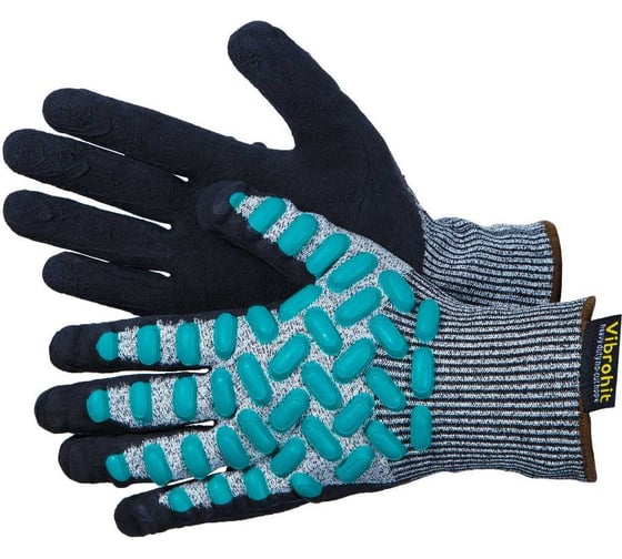 Изображение товара Перчатки виброзащитные GWARD VibroHit из HPPE-волокна с латексным покрытием р. XL 1 пара в упаковке арт. L1401 L1401/XL1