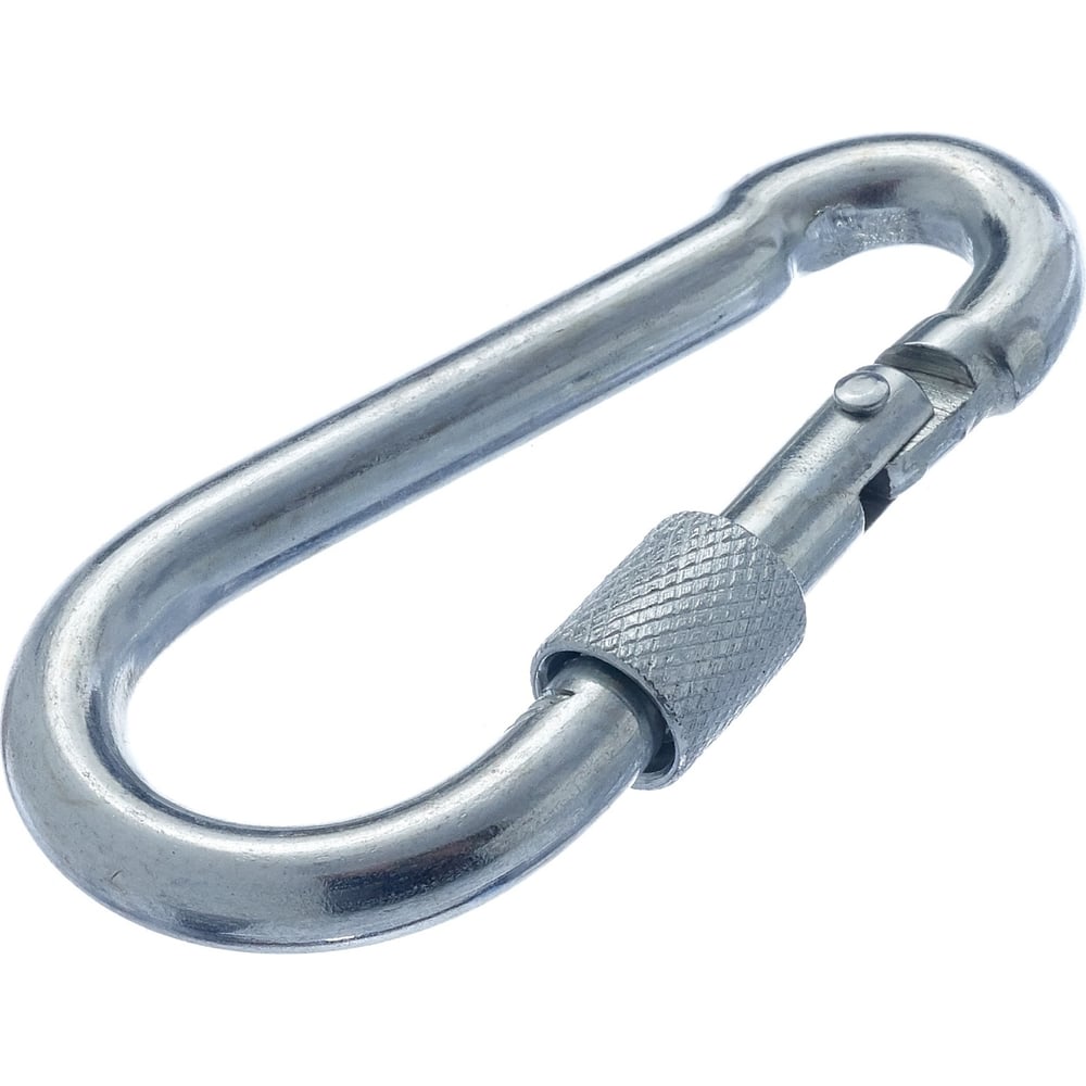 Изображение товара Усиленный карабин Стройметиз 8 мм DIN 5299 D, пружинный, 1 шт.