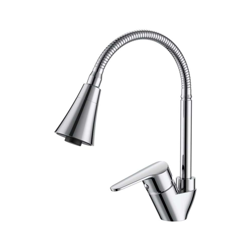 Изображение товара Современный смеситель для кухни VODA Breeze BZ519flex с гибким изливом и аэратором