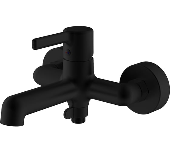 Изображение товара Смеситель для ванны VODA "Column Black" короткий излив CLM54B