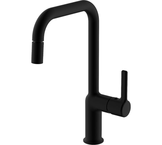 Изображение товара Смеситель для кухни VODA "Column Black" G-излив CLM519B