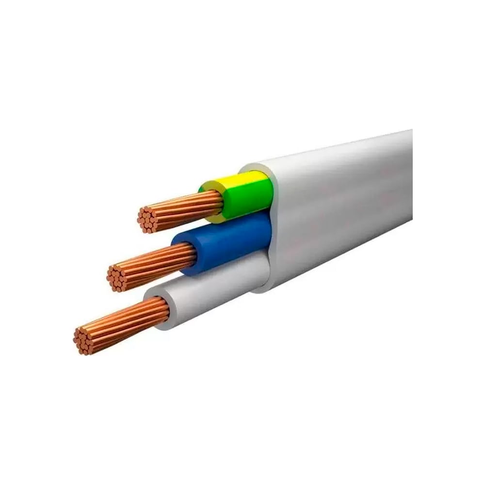 Изображение товара Кабель-Арсенал ПуГВВ 3x2,5 ГОСТ 50 м - надежный плоский провод